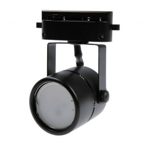 Трековый светильник Luazon Lighting под лампу Gu5.3, круглый, корпус черный RSP 4742245 
